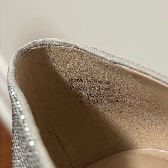 Aldo Women's Glittering Silver Heels - Picture 3 of 4